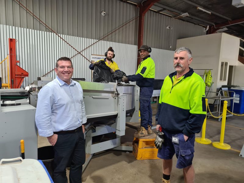 Bulk Return and Earn centre smashes through 7 million mark Dugald Saunders