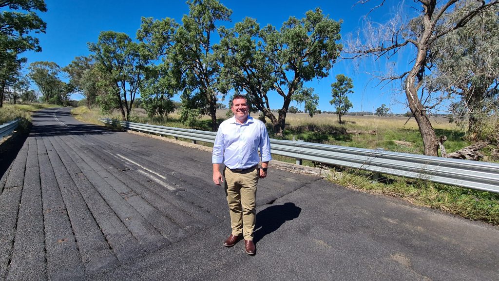 Dugald at Burrendong No 1 Bridge, which was funded under a previous round of the Fixing Country Bridges Program
